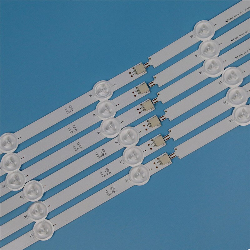 10 lamper 1000mm led bakgrunnsbelysning stripesett for  lg 50 ln 5707 50 ln 5708 - za  -ze 50 tommers tv-array led strimler bakgrunnsbelysning barer lysbånd