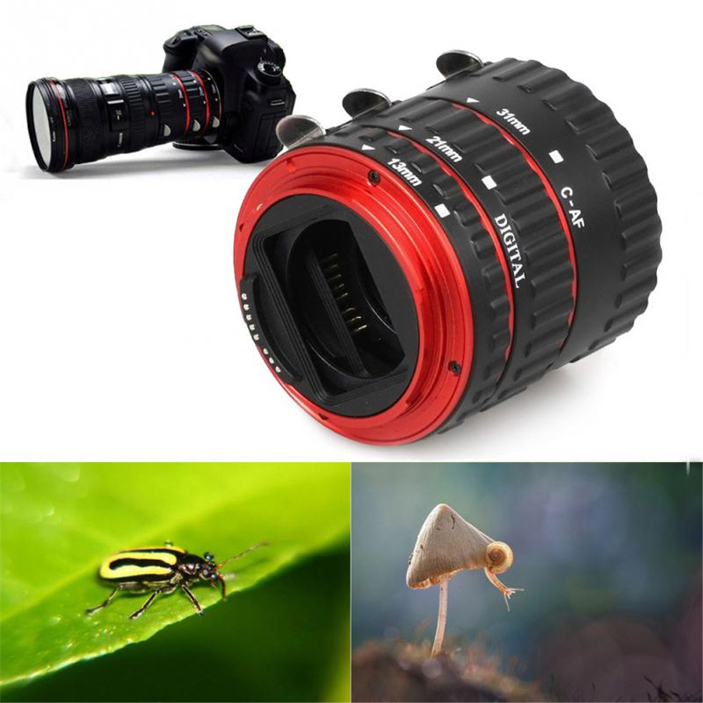 Metal Mount Lens Adapter Auto Focus AF Macro Extension Tube Ring For Canon EOS EF-S Lens 750D 80D 7D T6s 60D 7D 550D 5D Mark IV