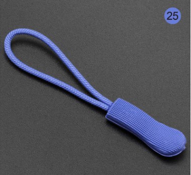 30 stücke 7cm Reißverschluss ziehen Mehrfarbig rutschfeste fluoreszierende Reißverschluss Unterhose seil Abzieher für bekleidung tasche sportwear 003: 25