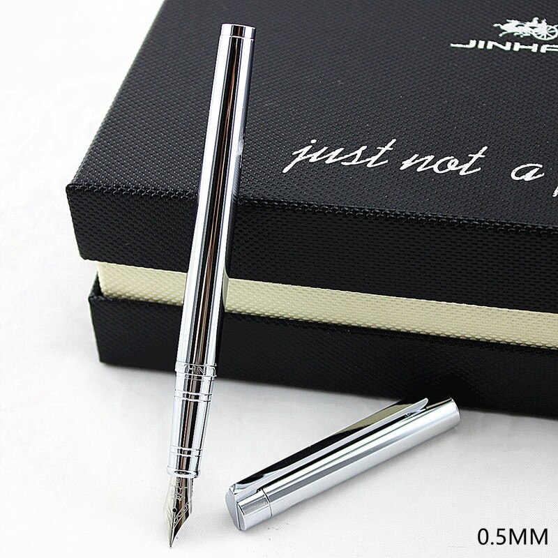 Jinhao 126 Fountain Pen 0.5mm Nib Caligraphy Pen metal Pen Ink Pens for Writing Metal Student School Supplies