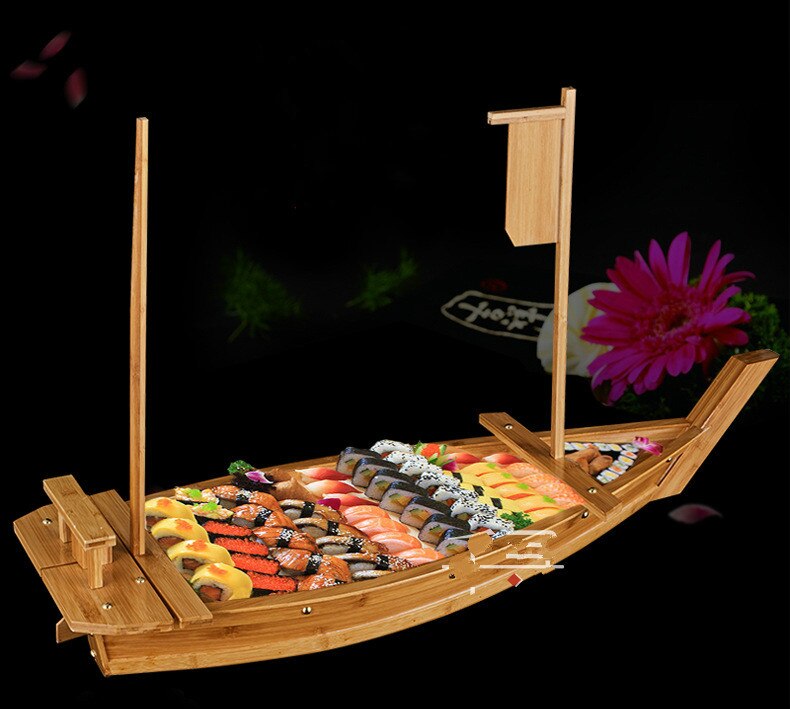 Dragon Boot Luxe Tatu Boot Droog Ijs Boot Tatu Platter Sushi Tafel Container Japanse Keuken Sushi Boot Plaat Set