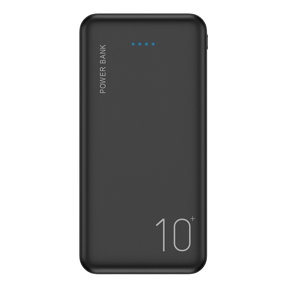 FLOVEME 10000mAh Power Bank Draagbare Oplader Mobiele Telefoon Digitale Display Externe Batterij Dual USB Snel Opladen Powerbank: Black