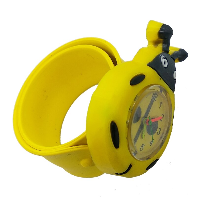 Cartoon Children's Watch Bee Ladybug Beetle Flapping Strap Kids Watches for Boys Girls Christmas Clock for Student Prize