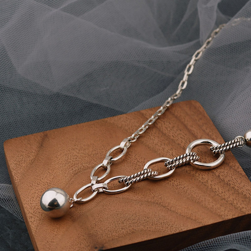 Foxanry sello suéter collar nueva punk hip hop empalme cadena dulce parejas partido joyería para las mujeres