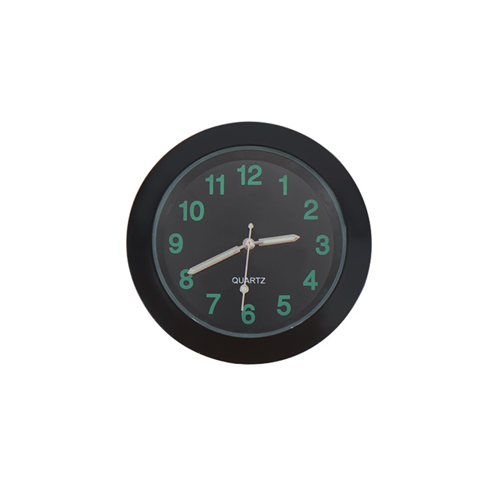 Luminous Auto Gauge Clock Mini Car Air Vent Quartz Clock with clip Auto Air Outlet Watch Car Styling: Black