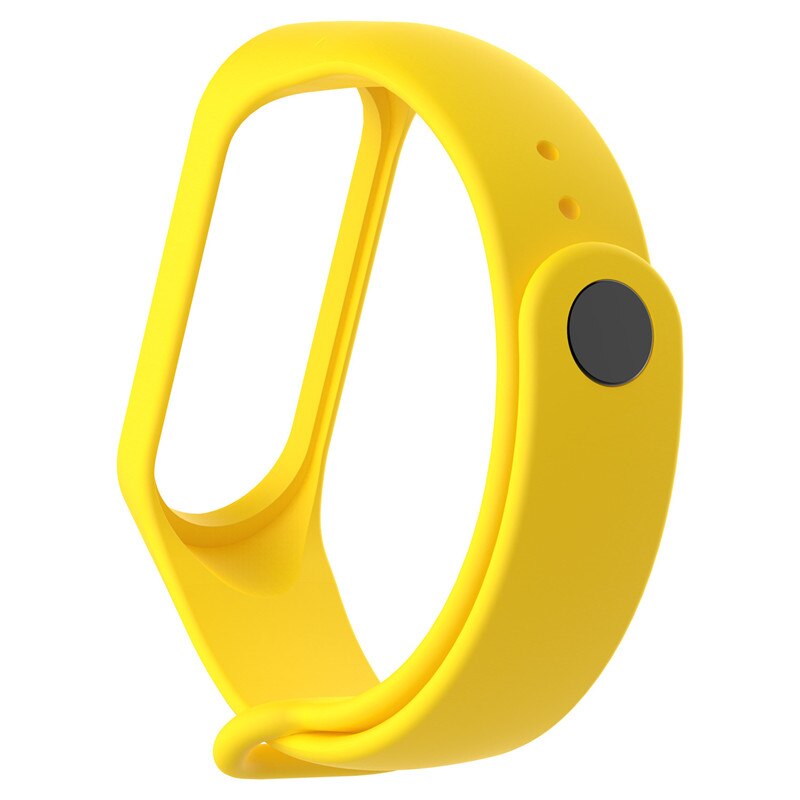 För  m5- band smart armband stegräknare utbyte armband klockarmband klockarmband för mi band 5 smart armband fitness rem: Gul