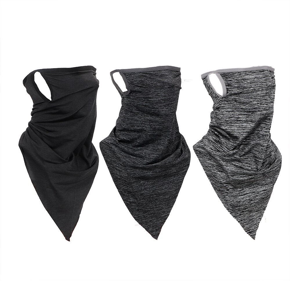 Bufanda deportiva a prueba de viento, mascarilla de fibra viscosa para ciclismo, a prueba de polvo, triangular, transpirable