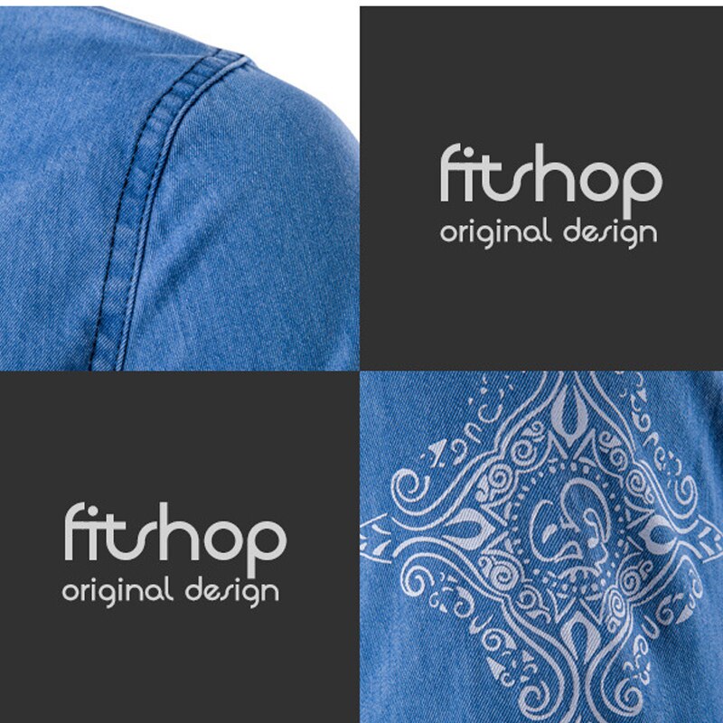 Men Denim Shirt Long Sleeve Brand-Clothing Mens Casual Shirt Male Jean Shirt Camisa Masculina