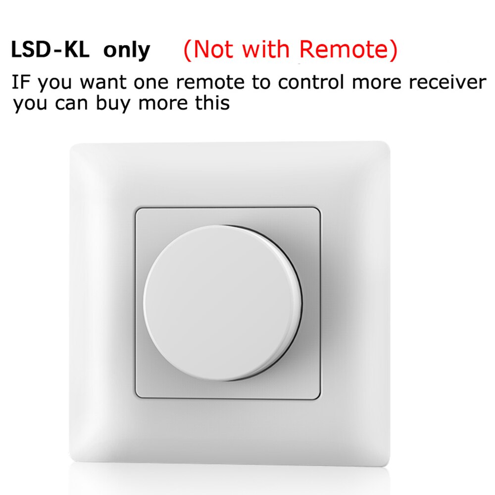 1CH Rotary Panel output 0-10V LED Dimmer 2.4G 4-zone RFremote control KL 0-10v dimmer input AC85-265V: LSD-KL Only