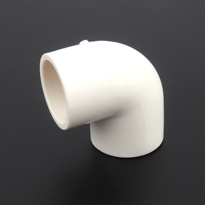 1pc 50mm PVC Elbow Joints Water Pipe Connector Irrigation System Fittings Household Tap Garden Water Connectors: White 50mm Elbow