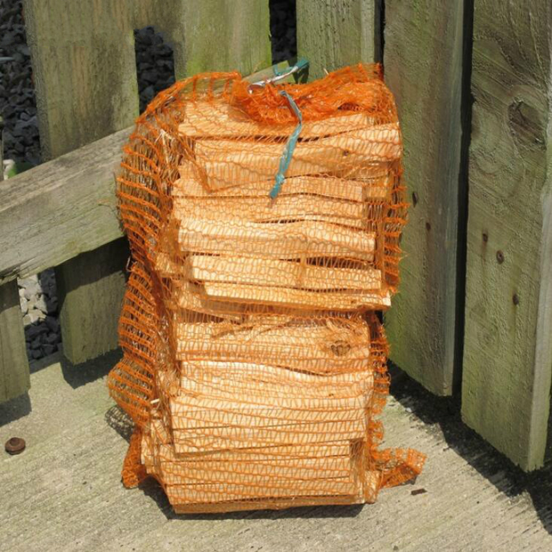Sacs en maille pour bois de chauffage, sac en maille pour fruits et légumes, pochette en maille tissée