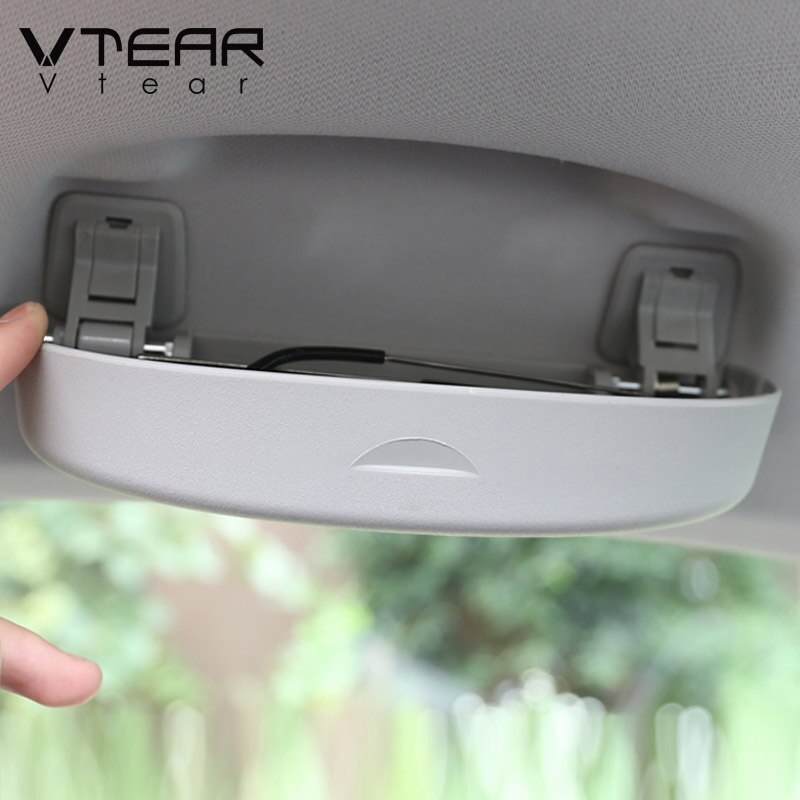 Vtear Voor Skoda Karoq Auto Zonnebril Houder Doos Auto Bril Case Cover Protector Styling Interieur Onderdelen Accessoires