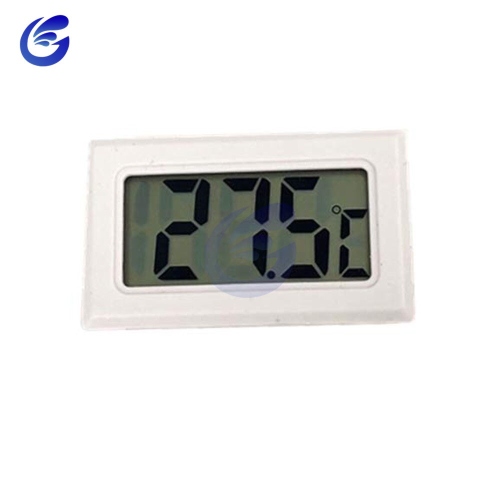 Dc 4v-28v mini dobbelt display digital temperaturregulator temperaturføler termometer testkontrol + vandtæt ntcprobe: Integrere hvid