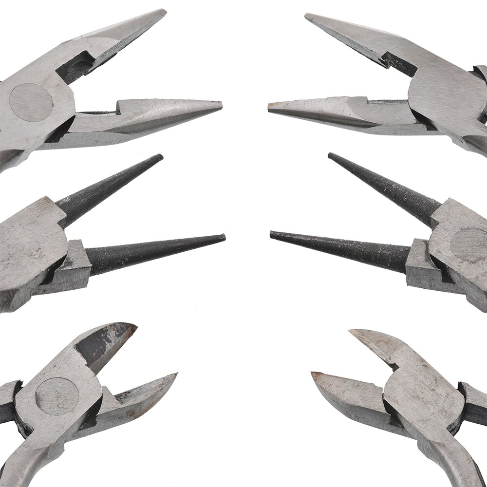 Jewellery Making Tools Beading Pliers Cutter Round Flat Wire Side Cutters Kit Set DIY Craft Tool 1Pcs Long Needle&Round Nose