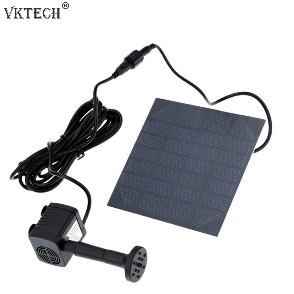 1.2W Micro Solar Water Pump Floating Fountain Submersible Pump Outdoor Garden Fountain Fish Tank Pond Brushless Solar Pump