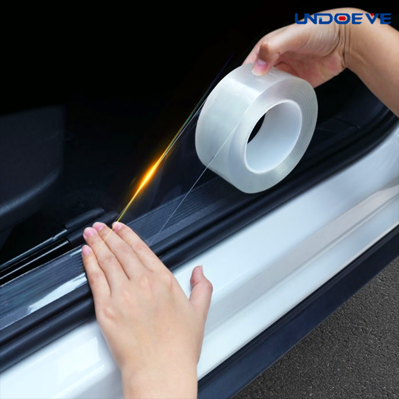 Bildørkant gennemsigtig nano tape beskyttelsesfilm kropsbeskytter beskyttelsesmærkat til bilmaling