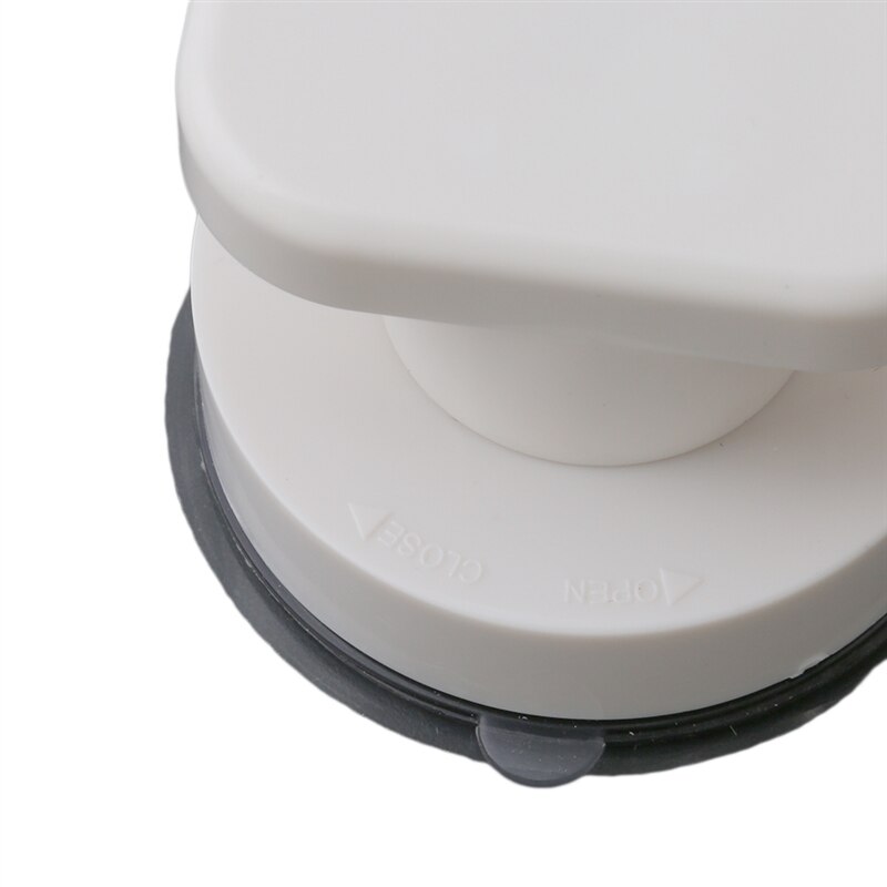 Hvid vakuum sugekop håndtag skydedør skuffe håndtag toilet cover håndtag badeværelse tilbehør