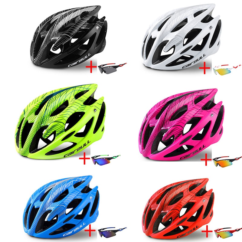 Mtb Men Women Road Mountain Bike Helmet with Glasses Ultralight All-terrain Sports Riding Cycling Helmet Child