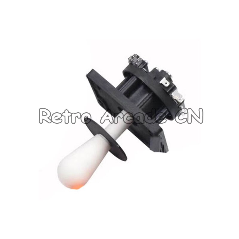 México joystick arcade peças de máquina de jogo de luta vara lidar com plástico oval rocker construção áspera micro-movimento 4/8 maneira: white