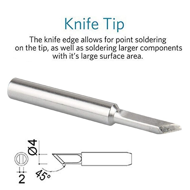 JFBL 5Pcs ST Series Soldering Tip for Weller WLC100, WP25, WP30, SP40L,SP40N and WP35 Irons Tips