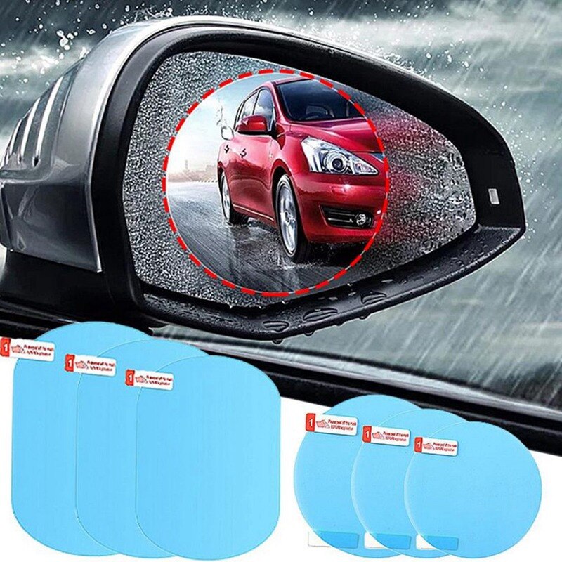 Car RearView Rainproof Film Nano Clear Side Mirror Anti Rain Fog Water Soft Film Protction Sticker Tool Car Exterior 2Pcs/Set