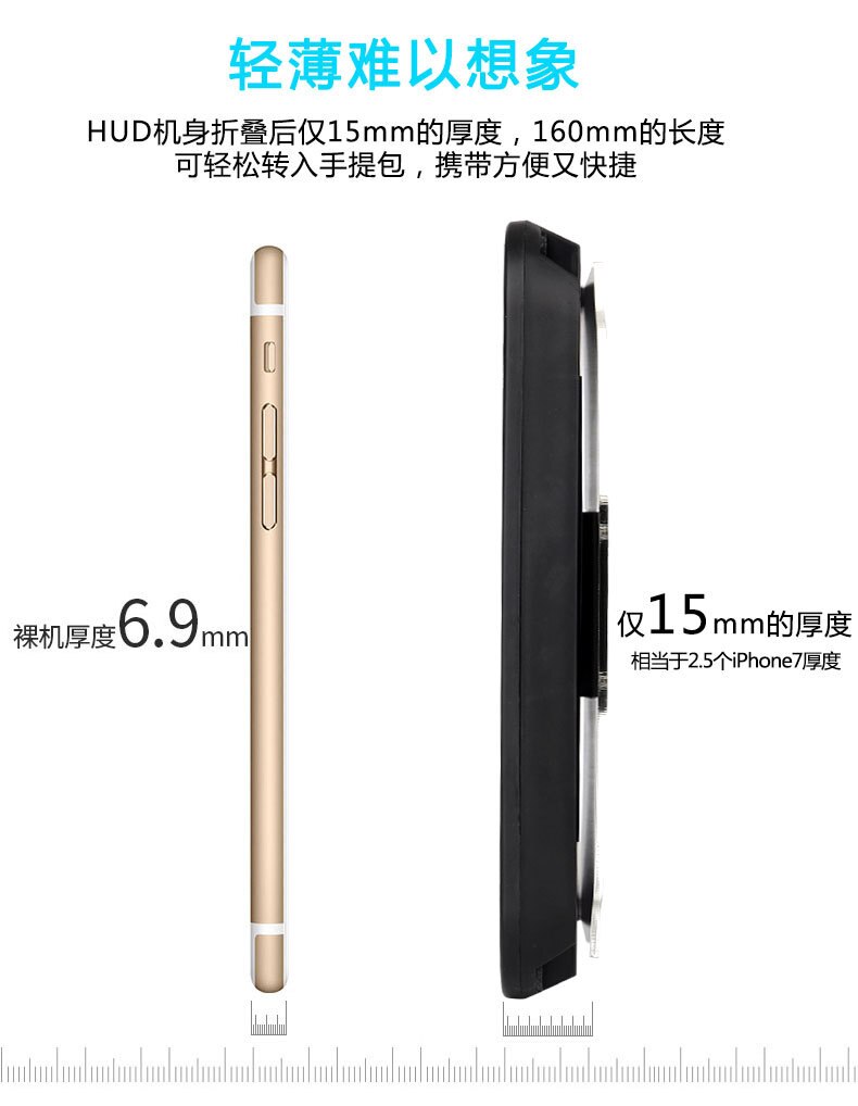 Hud head-up display estilo do carro hud display criativo suporte de navegação móvel novo suporte do veículo universal telefone head-up