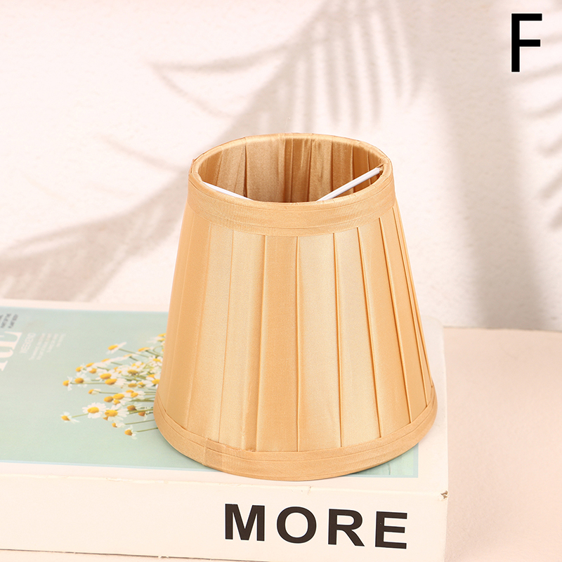 Moderner Kronleuchter-Lampenschirm aus Stoff, Durchmesser 12 cm, aufsteckbarer Mini-Wandlampenschirm, Schlafzimmer-Nachttisch-Stehlampenschirm: Grau