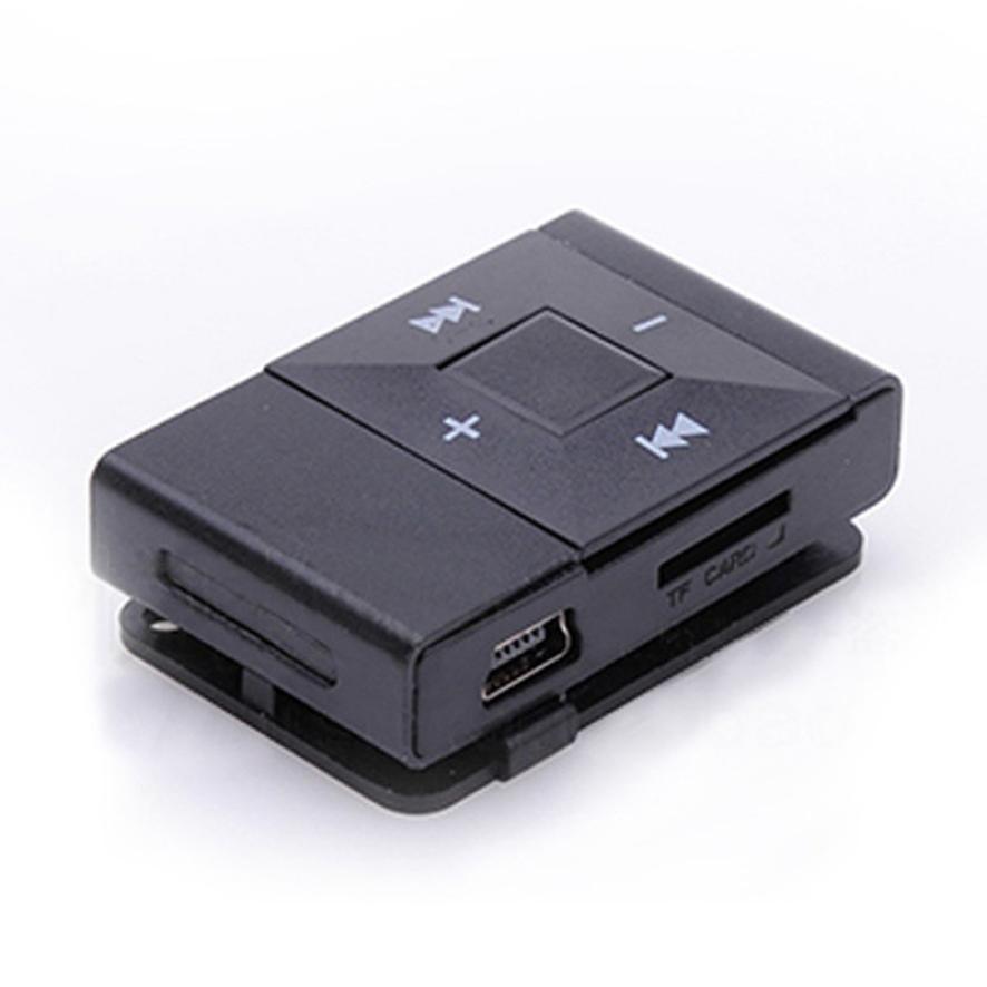 Hiperdeal Mini Usb Clip Digitale Mp3 Muziekspeler Ondersteuning 8 Gb Sd Tf Card 1J24: Black
