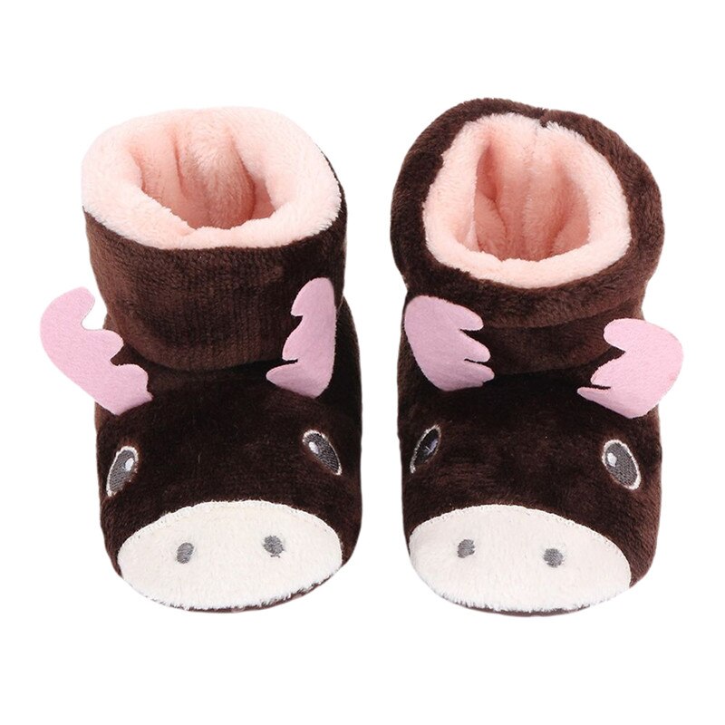 Cartoon Schattige Kleine Baby Snowboots Winter Warm Animal Laarsjes Soft Sole Anti-Slip Baby Prewalkers Katoen Laarzen Voor baby