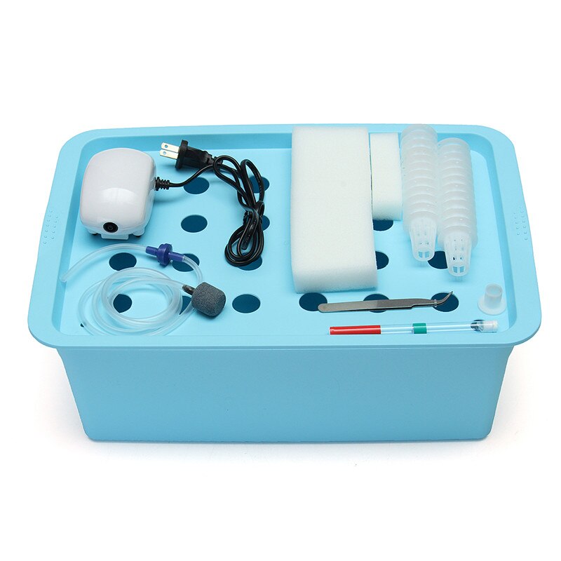 220V 24 Holes Hydroponic System Kit Indoor Aerobic Soilless Cultivation Water Planting Grow Box
