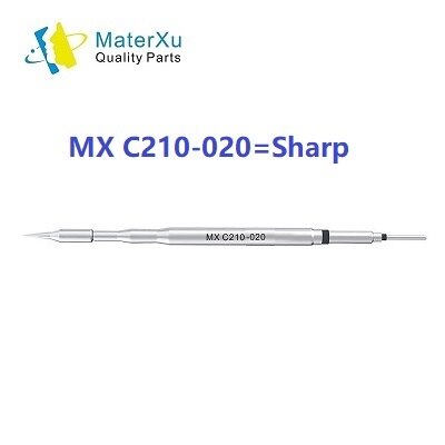 MasterXu MX C210 002 020 018 Soldering Iron Tips Series Curve Sharp Blade for JBC Original T210 Handle SUGON T3602 Welding: C210-020 Sharp / 1 Pack