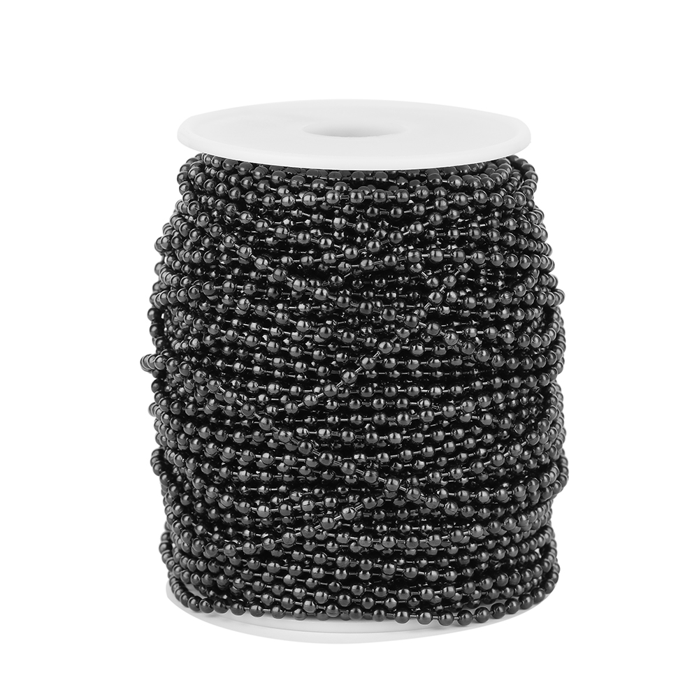 Perles en acier inoxydable de 1 mètre, chaînes à billes de 1.5mm/2mm/2.5mm/3mm pour porte-clés, fabrication de bijoux, résultats de bracelets et de colliers à faire soi-même: L / green