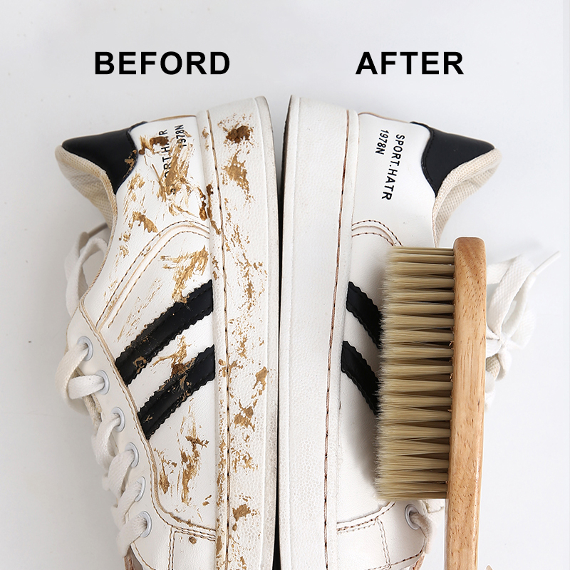 Cepillos de limpieza de zapatos, cepillos de lavandería, cerdas de madera de goma, cerdas suaves, no dañadas, zapatos, ropa, herramientas de limpieza del hogar