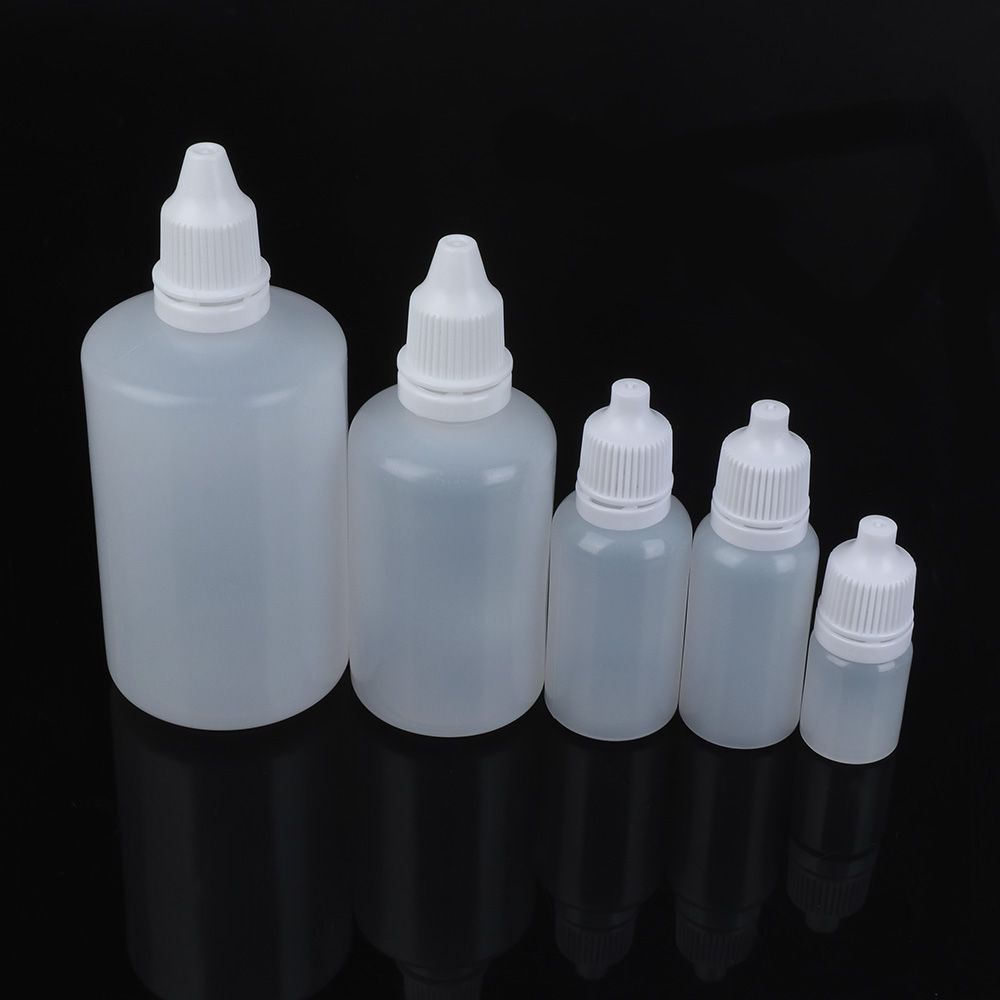 5/10/15/20/50/100ml Empty Plastic Squeeze Bottle Eye Dropper Liquid Sample Bottle Craft Tool DIY Glue Applicator Paper Quilling