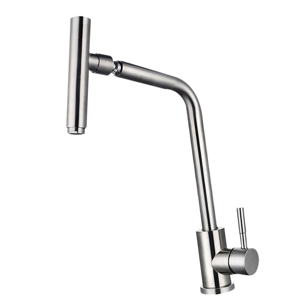 Rvs Water Tap Duurzaam Kraan Koudwaterkraan Nuttig Water Spryer Voor Thuis Spoelbakken Badkamer: Default Title