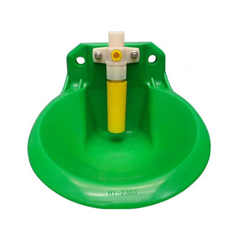 Animal Drinkers Cattle Sheep Horse Swine Dog Automatic Water Bowl 18cm Farm Feeders Equipmentl: Yellow