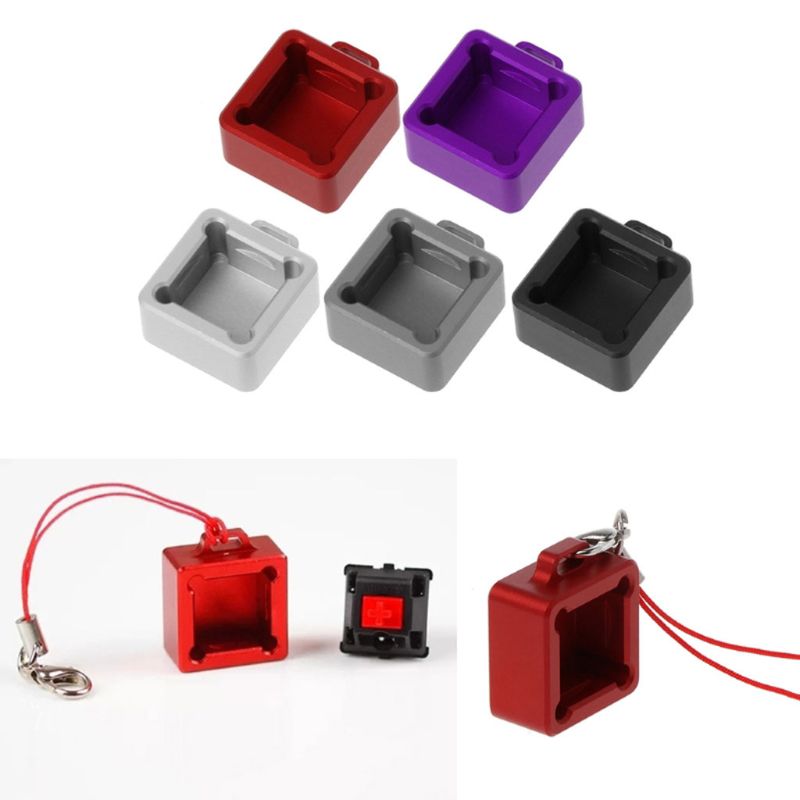 Terning sukker cnc anodiseret aluminium switch tester base til mekanisk tastatur