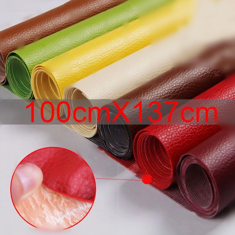 137x50cm PU Faux Leather Fabric Patch Self Adhesive Fix Subsidies Stick-on Patch Leather Sofa Repair Fabrics Stickers Scrapbook