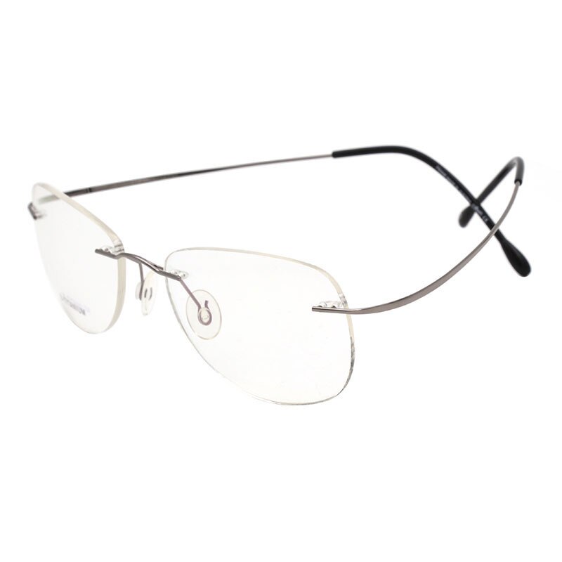 Mode Randloze Brillen Frame Optische Glazen Titanium Memory Alloy Recept Brillen voor Mannen en Vrouwen