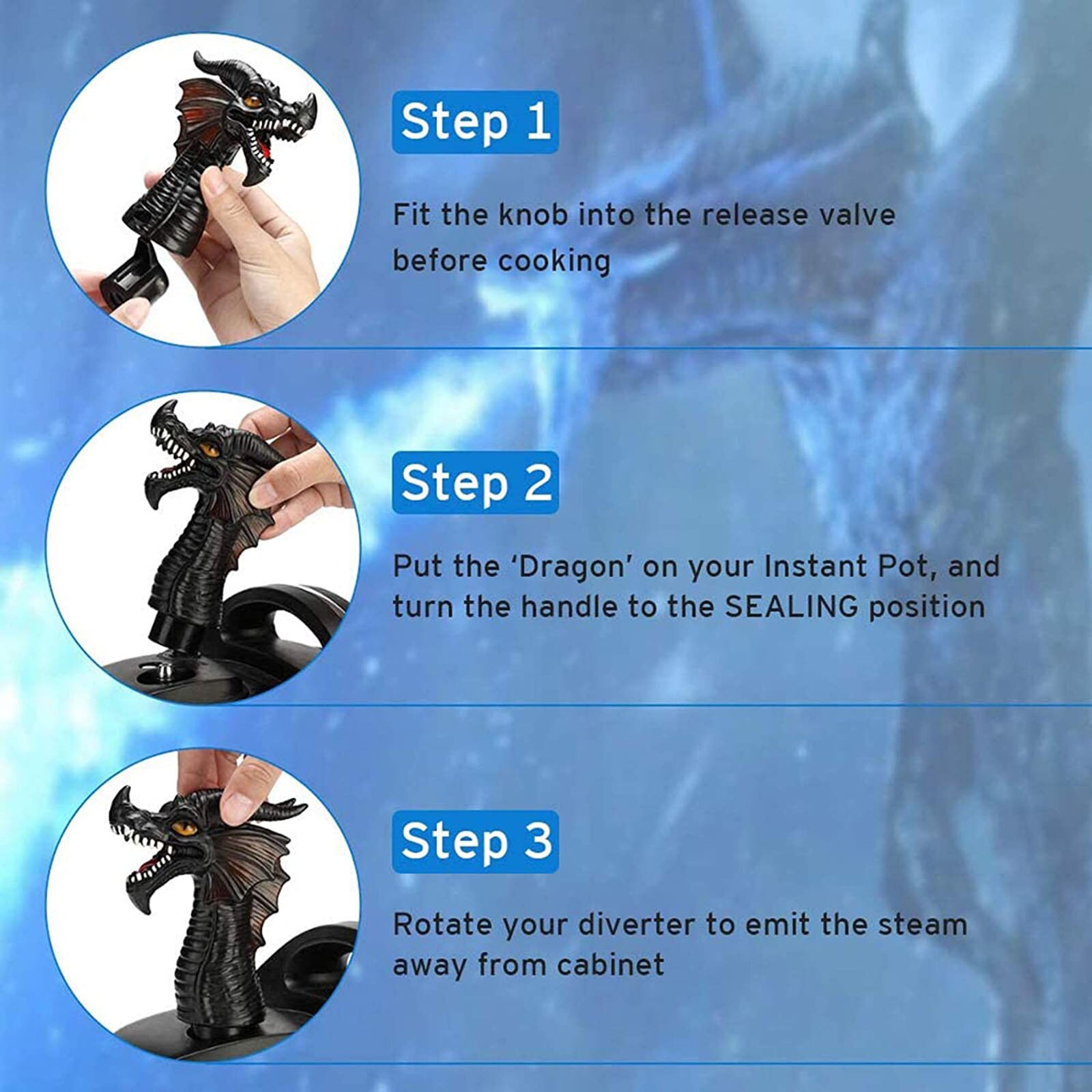 Exhaust High Temperature Pressure Steam Release Accessory Steam Release Exhaust High Temperature Steam Splitter