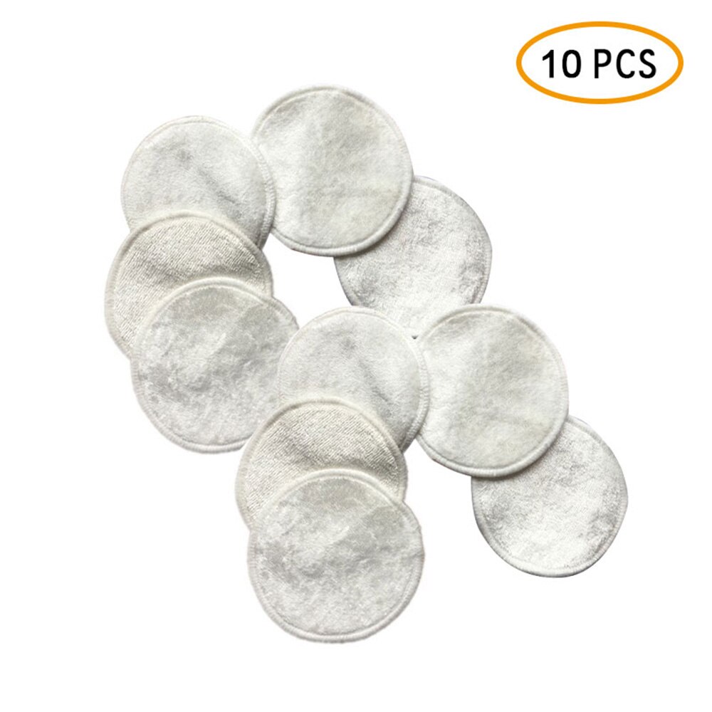 3-10 pièces/lot tampons en coton réutilisables démaquillants pour le visage Double couche tampons de nettoyage pour ongles lavables avec un sac à linge: 10 pcs