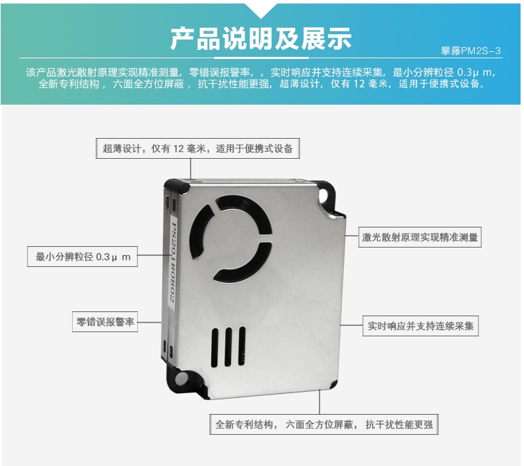Hoge Precisie Sensor PM2S-3, Ultra-Dunne , Sterkere Anti-Interferentie