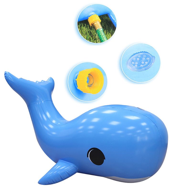 Kids Inflatable Spray Water Pad Cute Dolphin Water Mat Play Pool Lawn Sprinkler MOLD