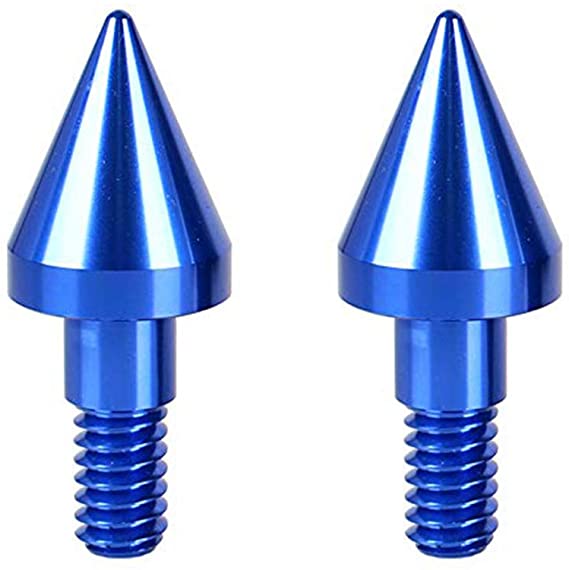 2pcs Car Styling Front or Rear Bumper Spikes Guards Protector Collision Aluminum Tail Cone Tuning Parts for Mercedze Benz Smart: Blue