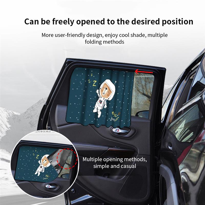 Ombre magnétique rideau Automobile parasol enfants ombre voiture ombre dessin animé ombre dessin animé ombre pour voiture fenêtre enfant