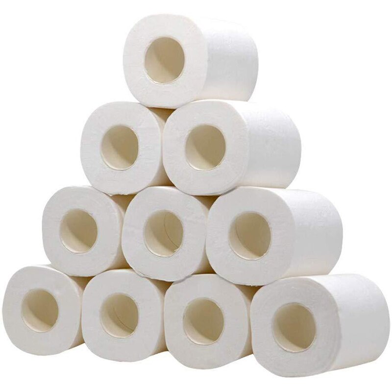 Thuis Bad Papier Bad Toilet Roll Paper Toiletpapier Wit Toiletpapier Wc Roll Tissue Roll 10 Pack 3 Ply papieren Handdoeken Tissue