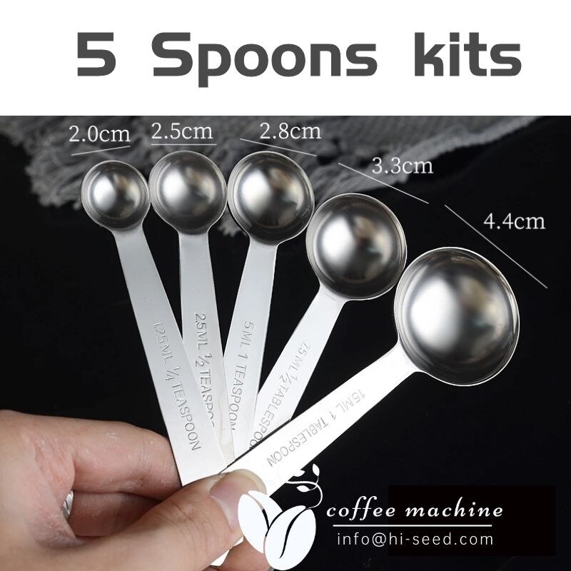 Baked stainless steel measuring spoon four-piece measuring cup commercial kitchen tools about 384 grams milk tea shop supplies