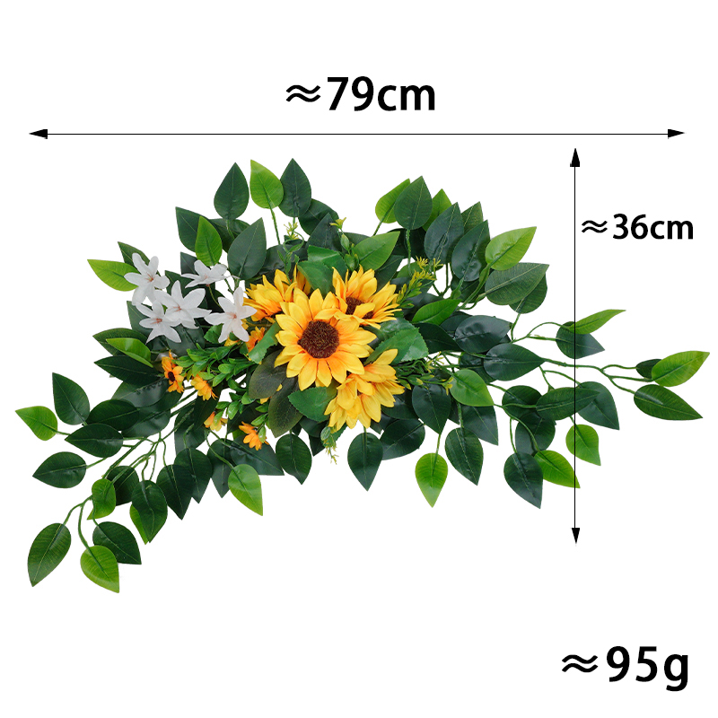 1 unidad de flores artificiales para arco de boda, guirnalda de eucalipto de rosa roja bohemia, cortinas, decoración del hogar, decoraciones de boda, letrero de bienvenida: Castaño