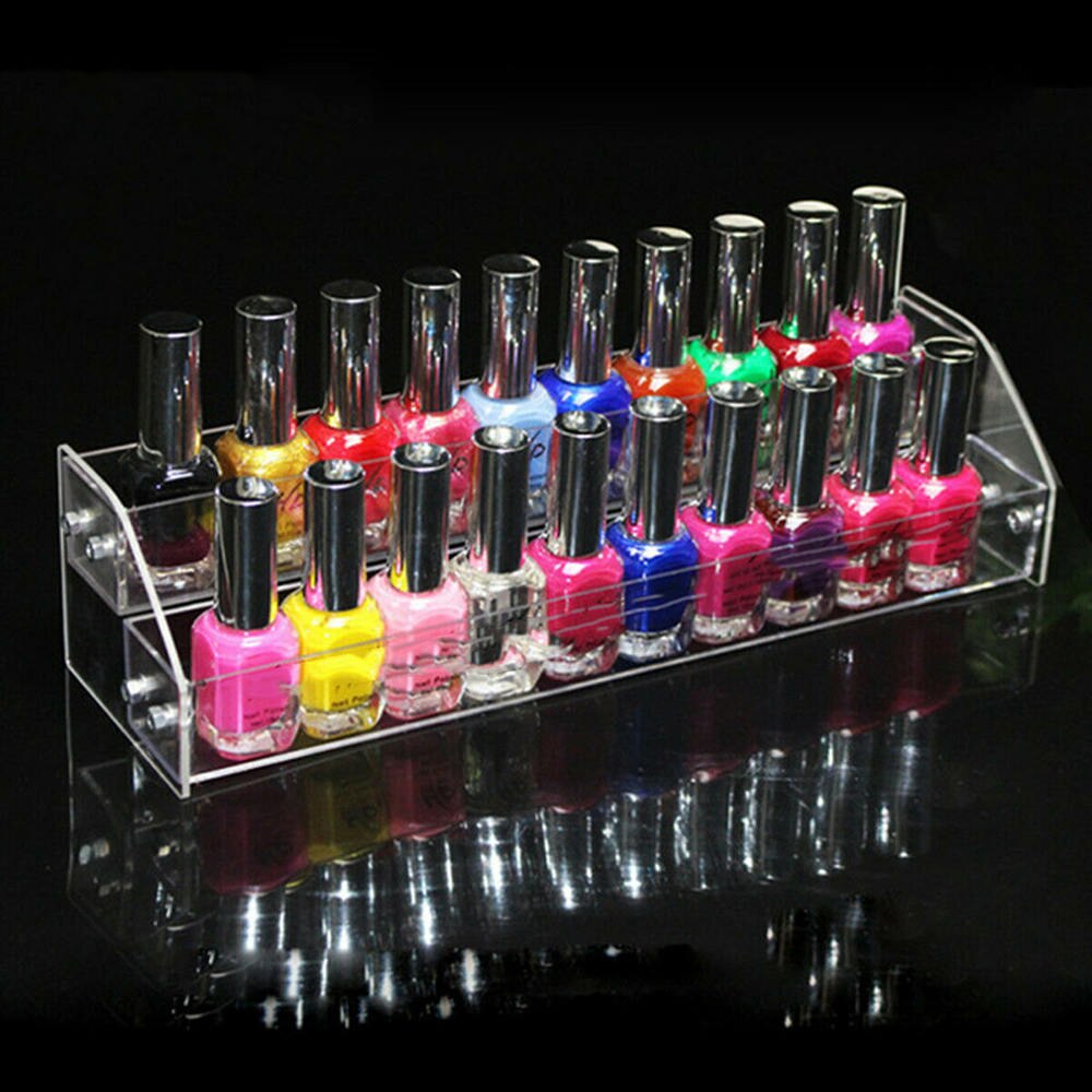 2/5 lagen acryl nagellak display rek cosmetische lak organizer standaard houder manicure gereedschap opbergdoos