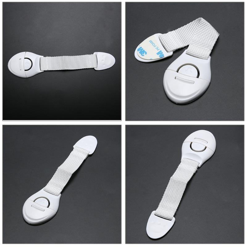 1pc Baby Safety Lock Protection Children Kids from Drawer Or Toilet Lock Multi-function Cloth Belt Safety Lock Products For Baby